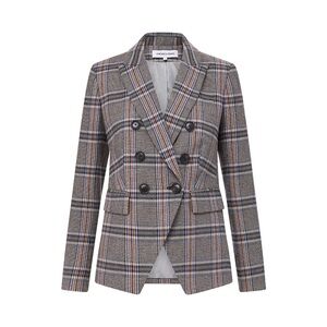 Veronica Beard Miller Plaid Dickey Jacket 6